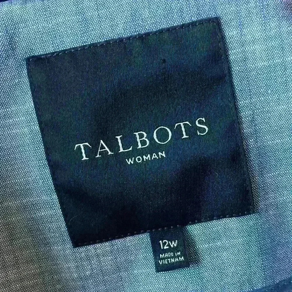 Talbots Red Water-Resistant Trenchcoat 12W - Picture 13 of 14